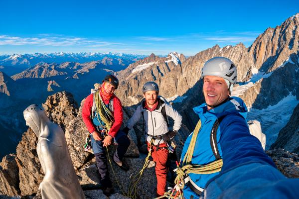 Summit of Aiguille Noire de Peuterey