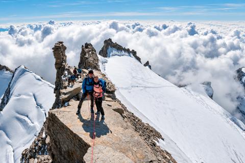 На вершине Gran Paradiso