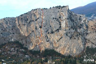 Monte Colodri по восточной стене «Renata Rossi»